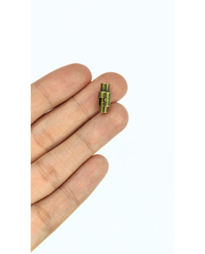 Mıknatıslı Geçmeli Halkalı Kolye Bileklik Kilidi Kapama Antik Yeşil - 1 Adet