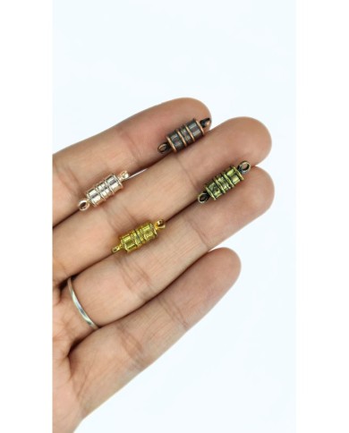 Mıknatıslı Kapsül Kolye Bileklik Kilidi Kapama Antik Yeşil - 1 Adet