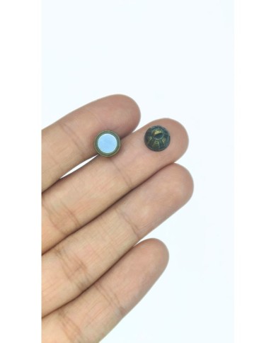 Mıknatıslı Oval Desenli Kolye Bileklik Kilidi Kapama Antik Yeşil - 1 Adet