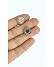 Mıknatıslı Zirkon Taşlı Kolye Bileklik Kilidi Kapama Pembe - 1 Adet