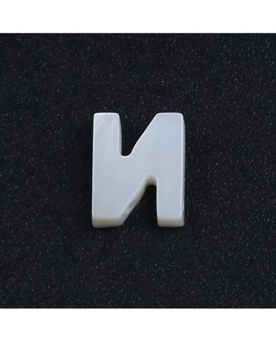 Doğal sedef taş Kolye Küpe Ucu - N HARF