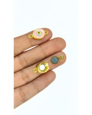 Mıknatıslı Nazar Boncuklu Kolye Bileklik Kilidi Kapama - 1 Adet