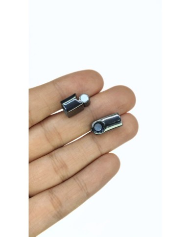 Mıknatıslı Geçmeli Kolye Bileklik Kilidi Kapama Antrasit  - 1 Adet