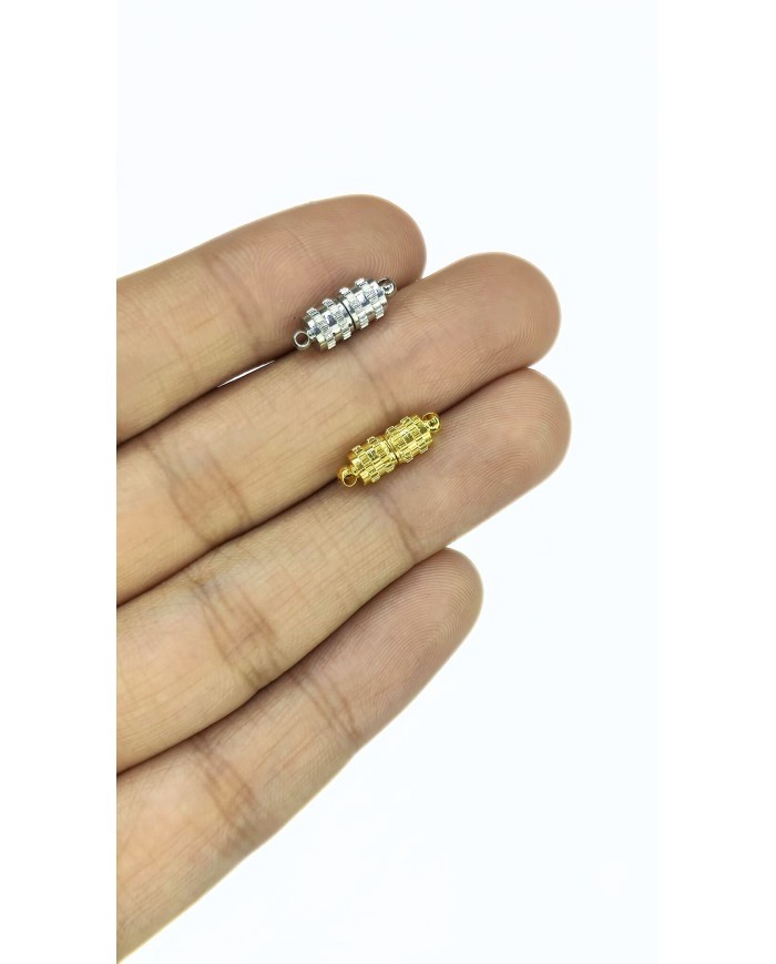 Mıknatıslı Kapsül Kolye Bileklik Kilidi Kapama Nikel - 1 Adet