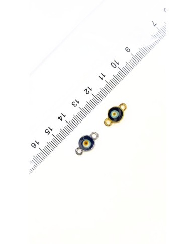 Mıknatıslı Nazar Boncuklu Kolye Bileklik Kilidi Kapama Nikel - 1 Adet