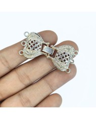 Kelebek 3 Halkalı Kolye Bileklik Kilit Kapama Pembe - 1 Adet