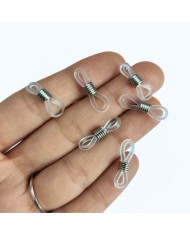 Gözlük Zinciri Aparatı Plastik Şeffaf - 100 Çift