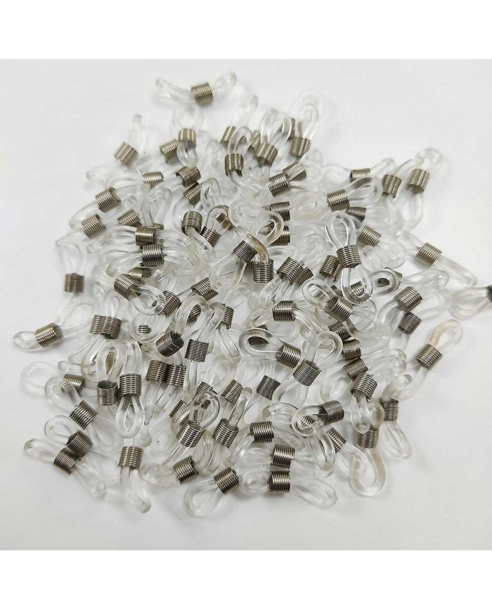 Gözlük Zinciri Aparatı Plastik Şeffaf - 100 Çift