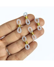 Gözlük Zinciri Aparatı Plastik Şeffaf - 10 Çift