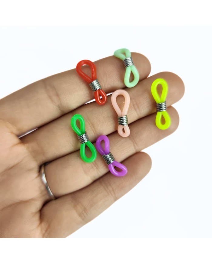 Gözlük Zinciri Aparatı Plastik Renkli - 100 Çift