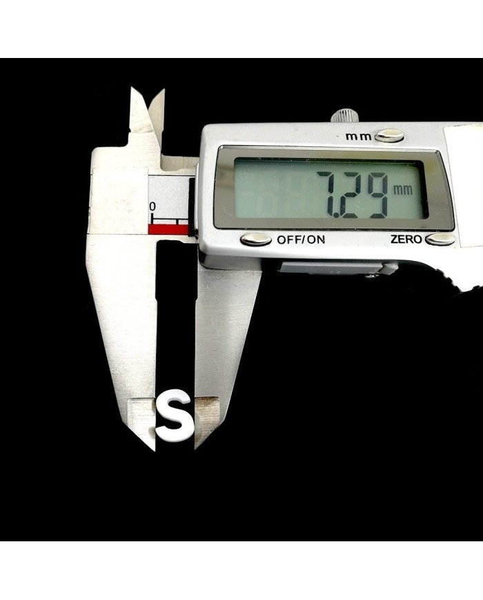 Doğal sedef taş Kolye Küpe Ucu - S HARF