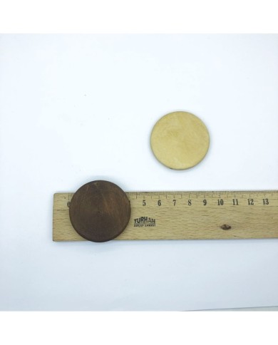 Ahşap Boncuk - Pul Model 10 Adet