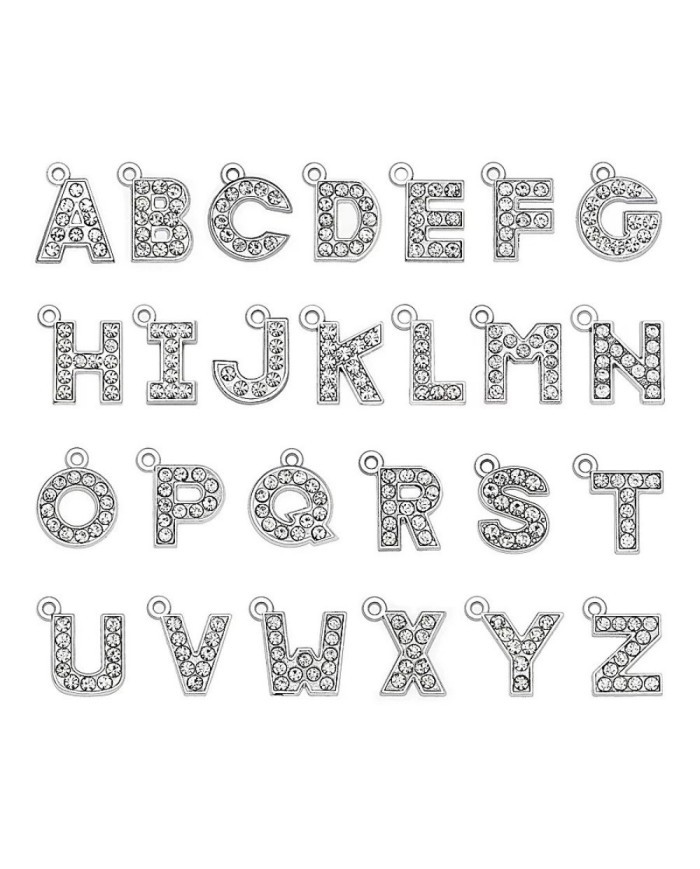 Taşlı Harfler - Üstten Kulplu Gümüş - I