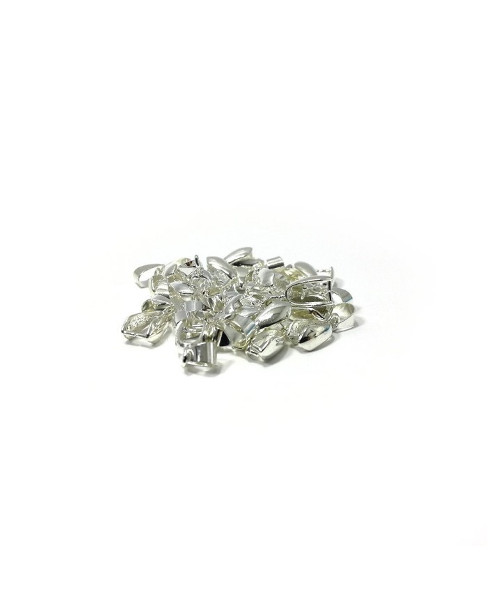 Reçine Epoksi Takı Kıskacı - Gümüş - 6.5 mm - 10 Adet