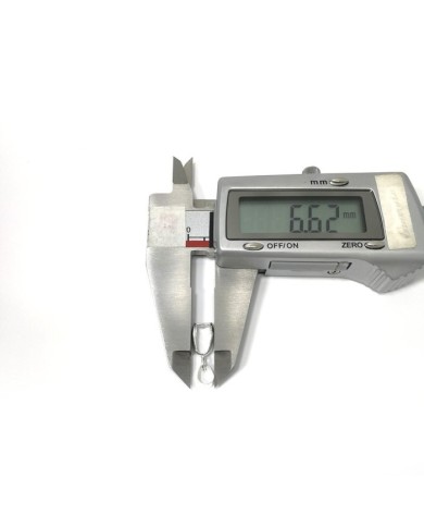 Reçine Epoksi Takı Kıskacı - Gümüş - 6.5 mm - 10 Adet