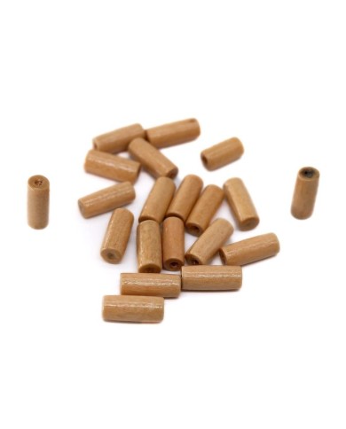 Ahşap Silindir Boncuk - 50 Gram