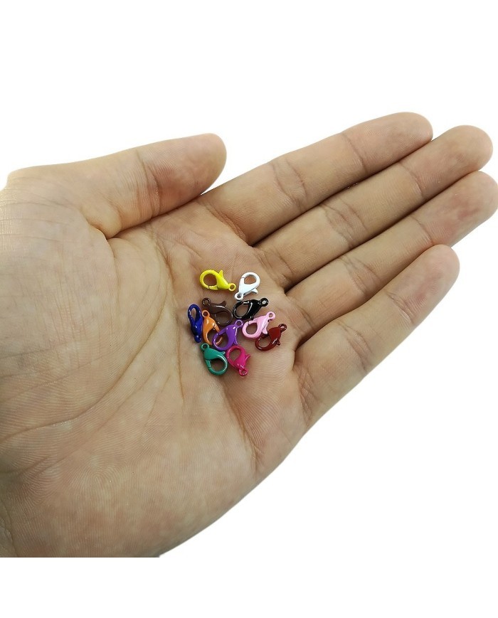 Mini Papağan Klips - Metal - 10 adet - Mix Renkler