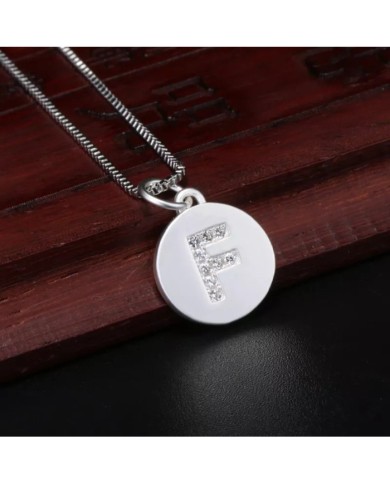 Taşlı Harf - Gümüş - F - 2 Adet