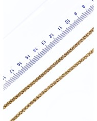 Çelik Burgulu Zincir Kolye Bileklik Altın Renk 3x5mm - 1m
