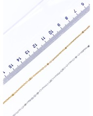 Çelik Zincir Sf 235 Boncuklu Kolye Bileklik Nikel Renk 3x3mm - 1m