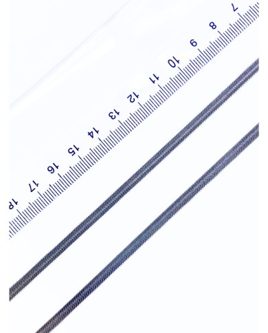 Çelik İtalyan Zincir Kolye Bileklik Nikel Renk 4x1mm - 1m