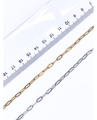 Çelik Ataç Zincir Kolye Bileklik Altın Renk 4x8mm - 1m