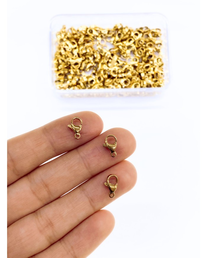 Çelik Papağan Klips 501 Sarı 7x10mm - 10 Adet