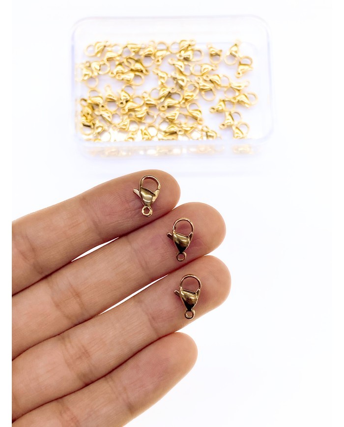 Çelik Papağan Klips 502 Sarı 7x12mm - 10 Adet