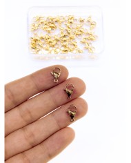 Çelik Papağan Klips 502 Sarı 7x12mm - 10 Adet
