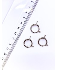 Çelik Halka Klips Kilit Nikel 16x16mm - 1 Adet