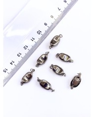 Fasulye Şekilli Kilit Klips Nikel 17x7mm - 1 Adet