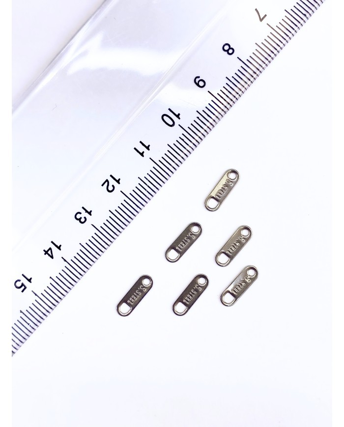 Çelik Plaka Stainless Steel Orijinallik Marka Aparatı Nikel 4x11mm - 1 Adet