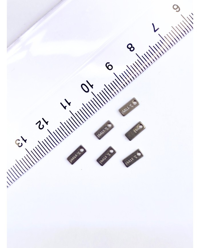 Çelik Plaka Stainless Steel Orijinallik Marka Aparatı Nikel 3x7mm - 1 Adet