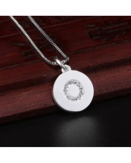 Taşlı Harf - Gümüş - O - 2 Adet