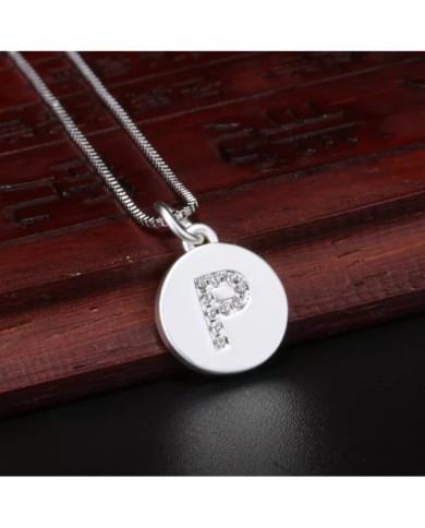 Taşlı Harf - Gümüş - P - 2 Adet