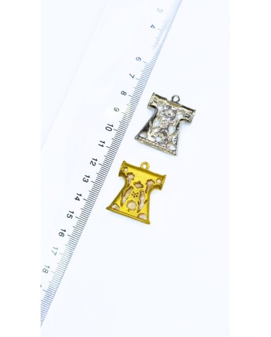 Zamak Kaftan Model Tesbih İmamesi Sarı - 25x30mm