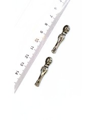 Zamak Damla Desenli Tesbih İmamesi Nikel - 8x34mm