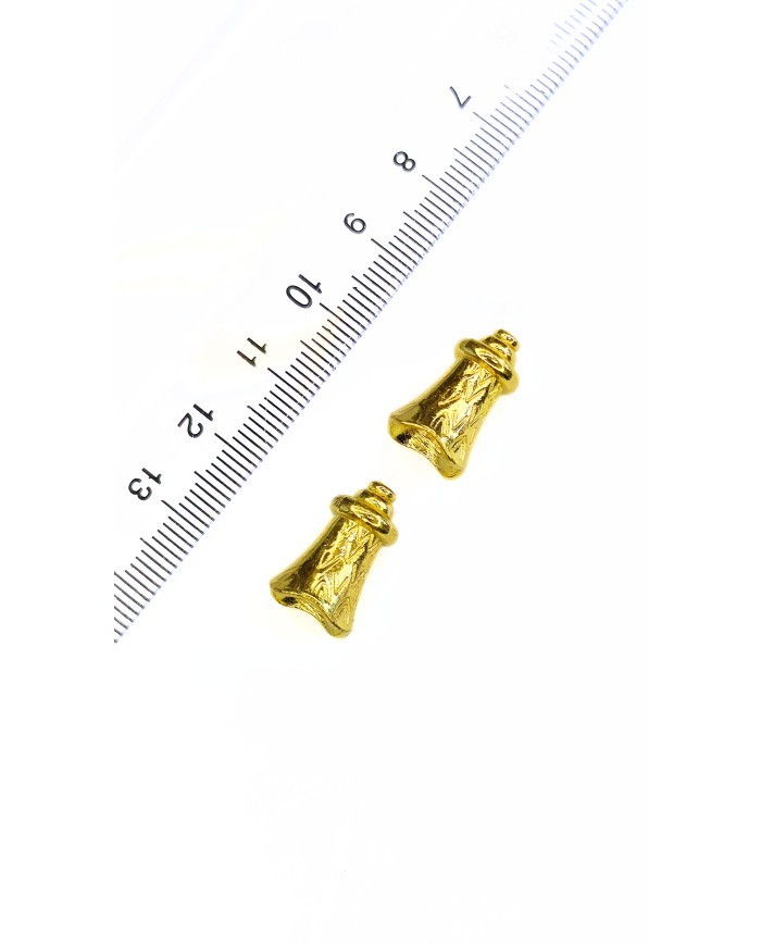 Zamak Desenli Tesbih İmamesi Nikel - 11x17mm