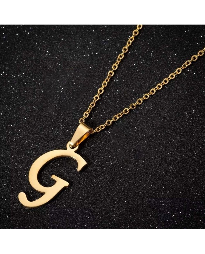 5 ADET - MİNİ HARFLER - METAL KAPLAMA KULPLU GOLD - G