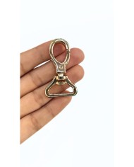 Akrep Yaylı Kanca Anahtarlık Çanta Askısı Sarı 26x47mm - 1 Adet