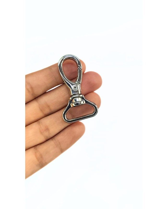 Akrep Yaylı Kanca Anahtarlık Çanta Askısı Nikel 26x47mm - 1 Adet
