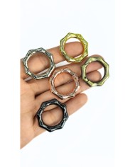 Yaylı Kanca Anahtarlık Çanta Askı Aparatı Köşeli Siyah 29x29mm - 1 Adet
