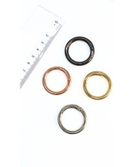 Yaylı Kanca Anahtarlık Çanta Askı Aparatı Yuvarlak Nikel 25x25mm - 1 Adet