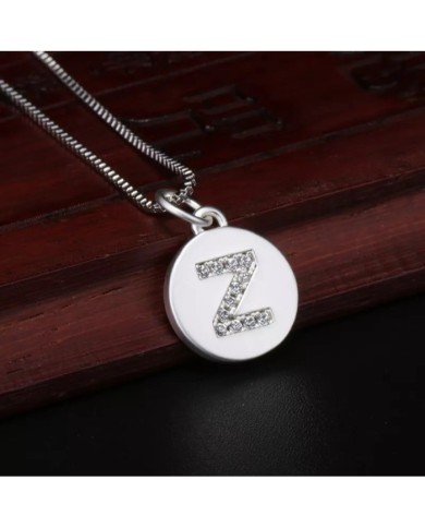 Taşlı Harf - Gümüş - Z - 2 Adet