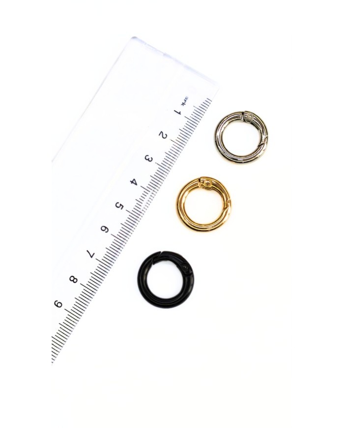 Yaylı Kanca Anahtarlık Çanta Askı Aparatı Yuvarlak Nikel 12x12mm - 1 Adet