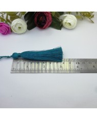 12cm İpek Püskül - Gümüş Simli - 30 adet