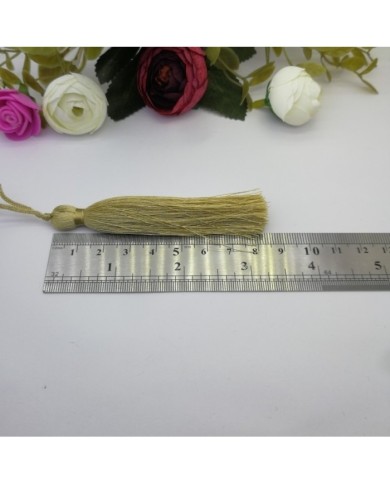 10 Adet - 7-8 cm İpek Püskül - fıstık yeşili