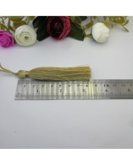 10 Adet - 7-8 cm İpek Püskül - beyaz