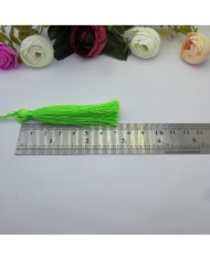 10 Adet - 7-8 cm İpek Püskül - neon yeşil