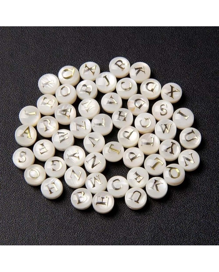 Sedef Varaklı Harf - A - 8mm  1 adet